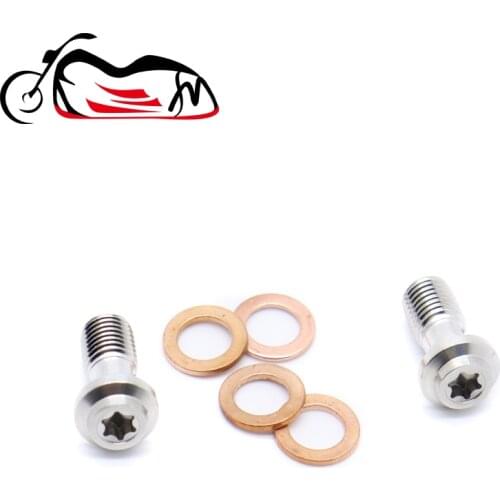 Motorcycle Titanium Banjo Bolt Screw M10*1.25mm/1.0mm For Brake Hose Caliper Master Cylinder Caliper For Honda Yamaha Kawasaki