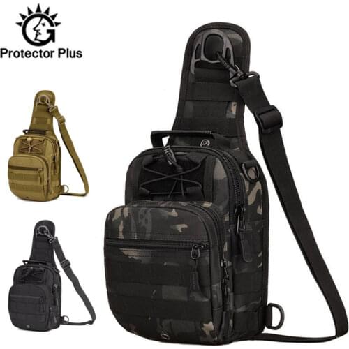 Protector Plus Tactical Chest Bag Molle Fishing Hiking Hunting Bags Sports Sling Shoulder Backpack Military Army Bag XA267A