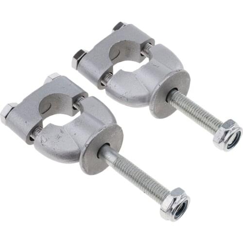 1 Pair 7/8" 22mm Handlebar Riser Clamp For Motorcycle ATV Dirt Bike