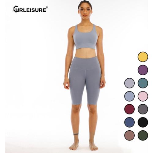 CHRLEISURE High Waist Shorts Fitness Sports Push Up Seamless Shorts Women Slim Running Workout Summer Cycling Shorts Leggings