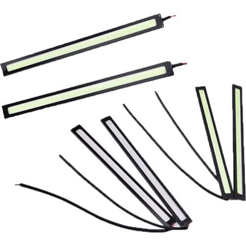 1Pcs Car LED Daytime Running lights Ultra Bright DC 12V 17cm Waterproof Auto Car DRL COB Driving Fog lights DRL