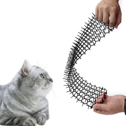 1pcs Garden Prickle Strip Dig Stop Cat Repellent Deterrent Mat Spike Portable Anti-Cat Dog Outdoor Garden Supplies 13cm X 49cm