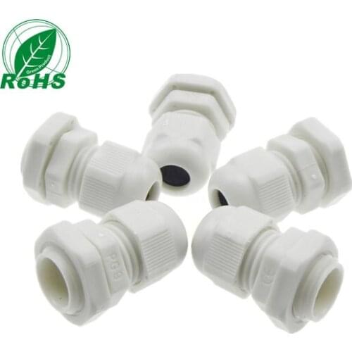 10PCS IP68 Waterproof Plastic Cable Gland Connector PG9 for 4-8mm Cable