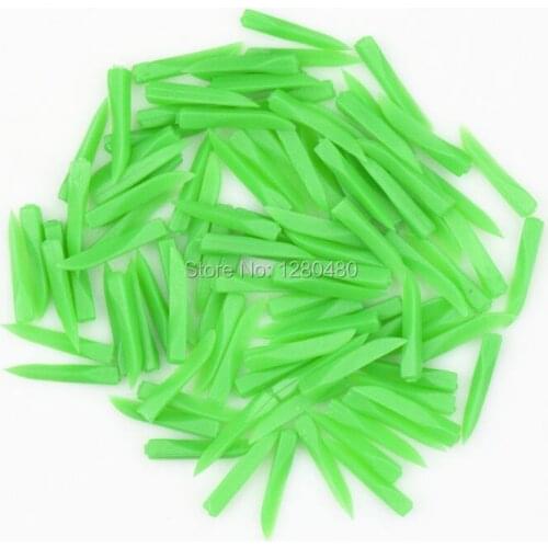 100 Pcs Dental Materials Teeth Disposable Plastic Wedges Green Medium Size Fill Tooth Use Dentist Prodcts