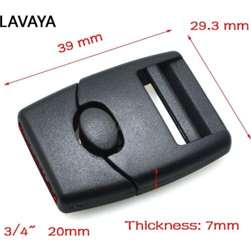 500pcs/pack Pack 3/4"(20mm) Webbing Center Release Buckle for Bags Backpack Straps Belts