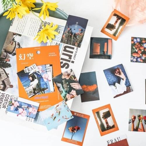 6packs/LOT big color house series stationery sticker Creative decoration DIY art paper sticker