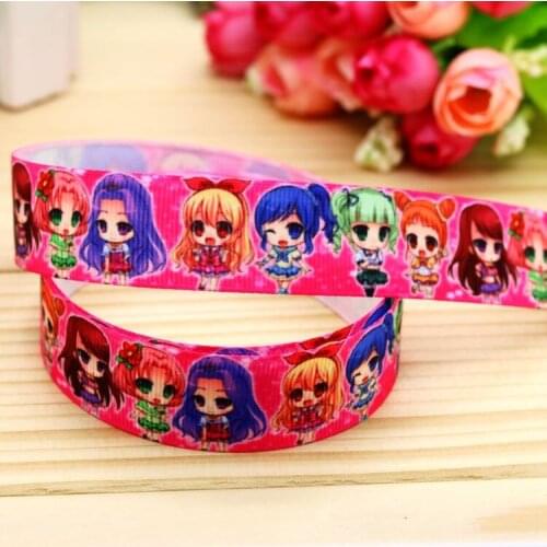 7/8'' Free shipping printed grosgrain ribbon hair bow headwear party decoration wholesale OEM 22mm H5053
