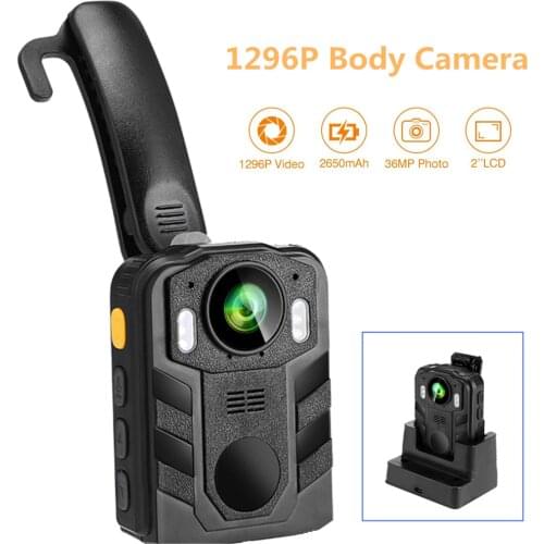 BOBLOV Police Camera Body Mounted Camera 1296P Body Camera Night Vision Mini camera body camera police bodycam Security Cam