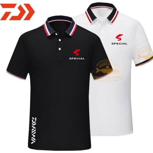 2020 Summer Fishing Jersey Outdoor Short Sleeve Fishing Clothing Dawa Breathable Lapel POLO Fishing T-Shirt Fishing Clothes Tee