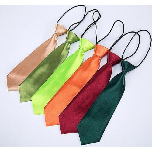 Solid Neck Tie Bow Ties Wear for Children Boys Girls Students Kid Necktie Stage Performance Photograph Graduation Ceremony Shirt