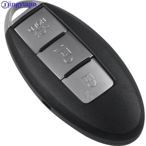 Jingyuqin 3 Buttons Remote Key Shell Case Fob For Nissan Teana Altima Sunny 2016 2017 Car Key Style Smary Key
