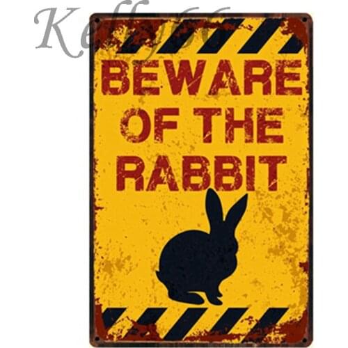 [ Kelly66 ] Beware Smake Shark Hunter Eaqle Vintage Metal Sign Tin Poster Home Decor Bar Wall Art Painting 20*30 CM Size y-1113