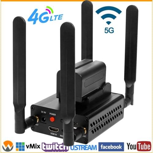 4G LTE 1080P 1080i HDMI to IP Live Video Encoder H.264 H.265 HDMI Streaming Encoder WIFI with HTTP RTMP UDP SRT RTMPS HLS RTSP