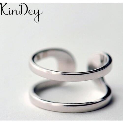 Personality Gothic Vintage Layer Chains Rings For Women Bridal Wedding Engagement Punk Resizable Antique Rings Rock Jewelry