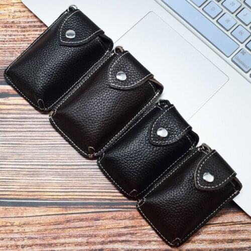Women Men Leather Car Keychain Card Holder Wallet Case Key Organizer Bag keyring
