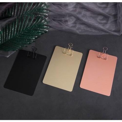 Writing Clipboard Metal Writing Pad Clipboard File Folders Document Holder School Office Stationery