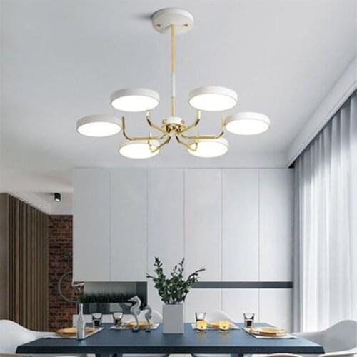 Nordic minimalist household LED chandelier restaurant lamp bedroom lamp childrens room lamp villa lamp