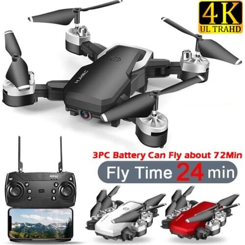 Lozenge HJ28 WIFI FPV Foldable RC Drone Wide Angle Selfie Quadcopter Altitude Drone With Camera 4K/1080P/720 With bag