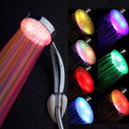 7 Colors Change Led shower Tourmaline SPA Anion Hand Held Bathroom Led Shower Head Filter Hand Shower Saving Water