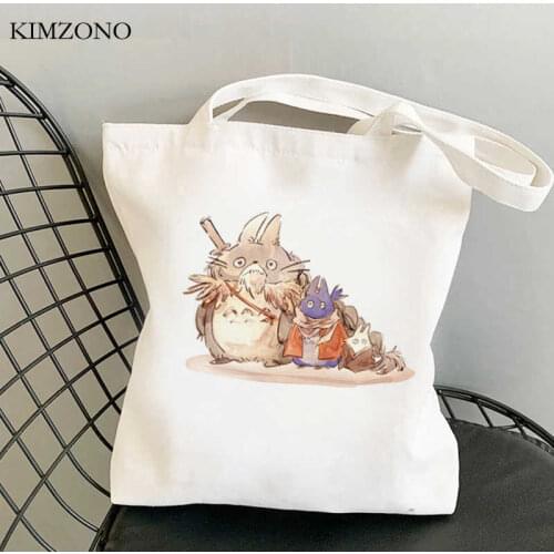 Studio Ghibli Totoro shopping bag shopping grocery recycle bag tote bag ecobag sacola grab