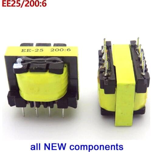 Welding machine transformer EE25 200:6 for ZX7/WS/LGK inverter auxiliary power transformer,High Frequency Pulse,8feet