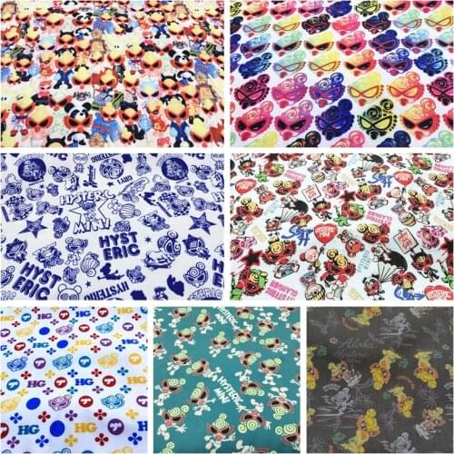 ZENGIA 50*140cm Hysteric Mini Thin Canvas Fabric For Home Textile Sewing Diy Tablecloth/Bag/Cushion/ Sofa Cover Curtain Clothes