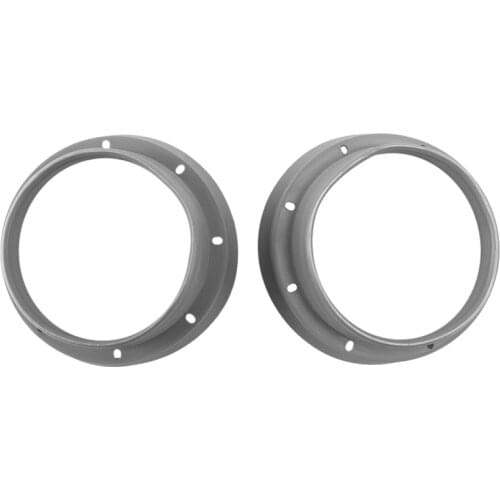 1 Pair 6.5Inch Car Audio Speaker Waterproof Cover Silica Gel Seal Mount Adapter Rings