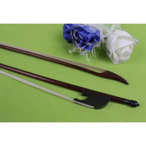 1pcs 4/4 Violin Bow Baroque Style bone Frog Straight #2