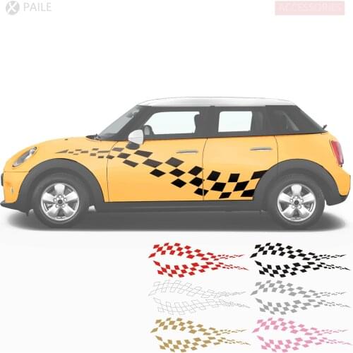 2pcs Sticker Doors Stripes Vinyl Decal Graphics Customize For Universal, MINI cooper R50 R53 R55 R56 R57 R59 R60 F55 F56 F60