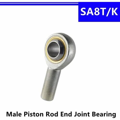 20Pcs SA8T/K Male Piston Rod End Joint Bearing Ball Head Fish Eye Universal Knuckle SA8TK P0SA8 8mm