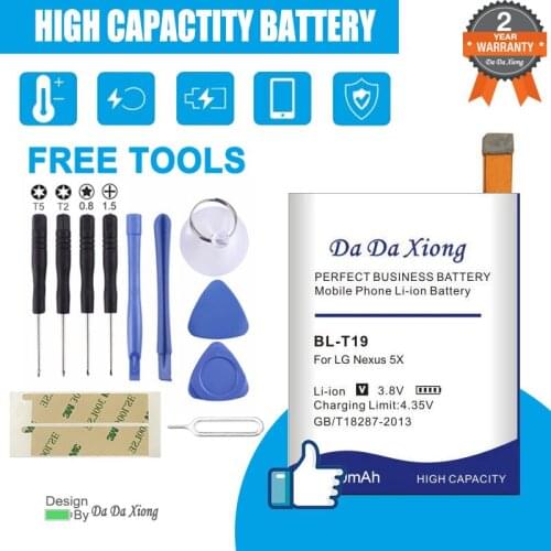 High capacity 4150mAh BL-T19 BLT19 Battery for LG Nexus 5X Battery H790 H791 H798 Replacement mobile phone battery