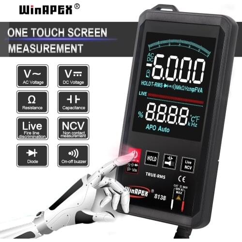 Automatic Digital Multimeter 6000 Counts AC DC Measurement NCV True RMS Measurement