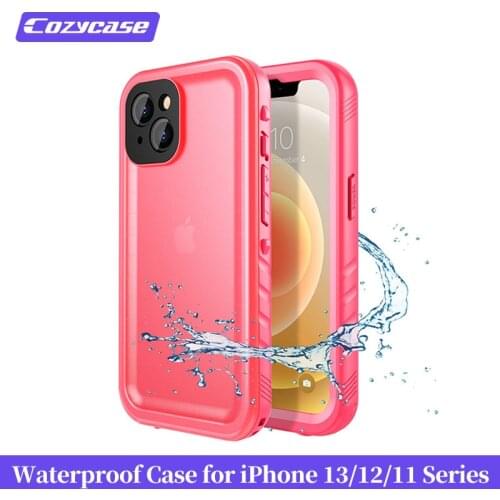 Cozycase For iPhone 13 Pro Max Mini Case Waterproof Built-in High Sensitivity Touch Screen Protector Full Body Shockproof Cover