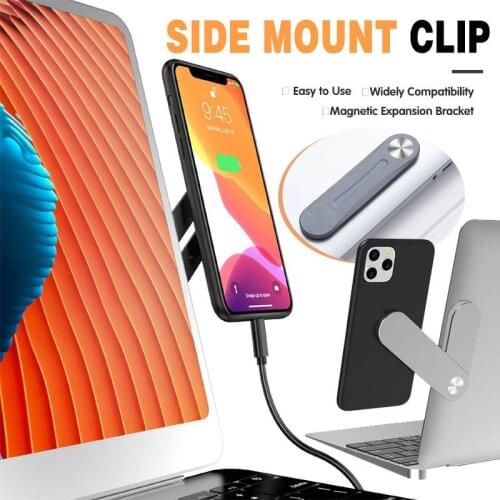 Phone Holder for Laptop Portable Extend Magnetic Support Rack Monitor Display Clip Side Mount Bracket Multifunctional Tool