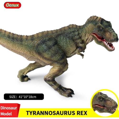 Oenux Prehistoric Carnivorous Jurassic Big T-REX Dinosaurs King Tyrannosaurus Rex Dinossauro World Action Figures Kids Toy Gift