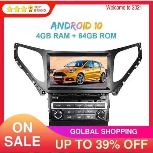 For Hyundai AZERA Grandeur i55 2015-2019 DSP Android 10.0 4+64G Car Radio GPS Navigation Multimedia Player Head Unit Auto Stereo