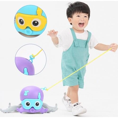 2020 Octopus Bath Toy Creatives Crawling Two Play Ways Walking Toy for Toddlers Swimming Pool Bathroom