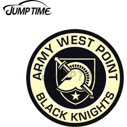 JumpTime 13 x 13cm West Point Logo DIY Motorcycle Car Stickers Fashion Occlusion Scratch Anime Waterproof SUV Decal Decoration