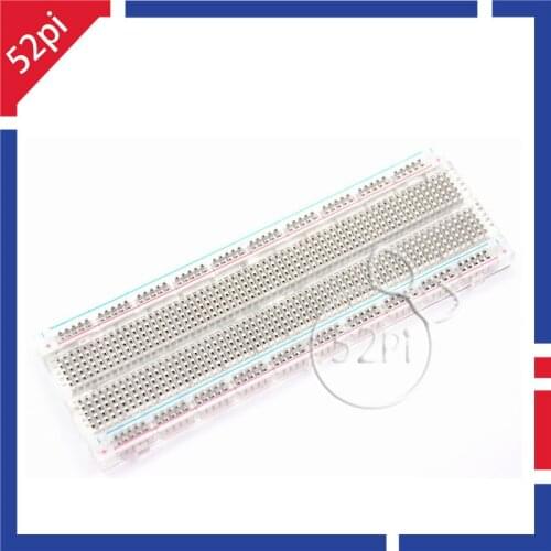 MB-102 Transparent Material 830Point Solderless PCB Bread Board Test Develop DIY