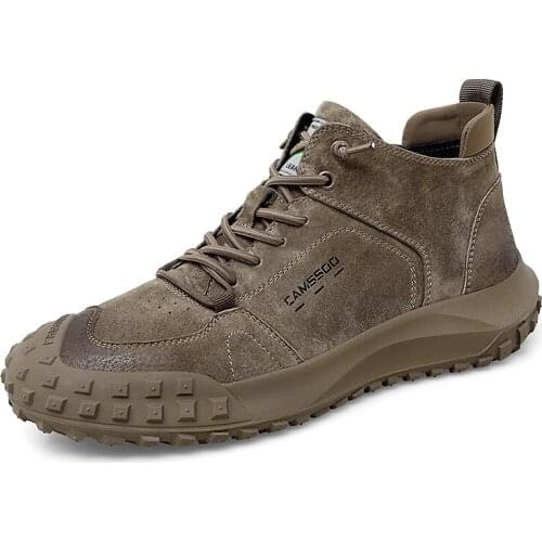 Men Hiking Shoes Waterproof Male Outdoor Tourism Climbing Shoes Leather Climbing Mountain Shoes Hiking Trekking Sneakers