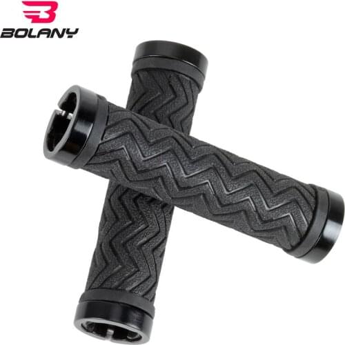 2021 New Road Bike Bicycle Handlebar Grips Soft TPR Double Lock Ring Handlebar Grips for Fixed Gear Bike MTB Bike Handlebar