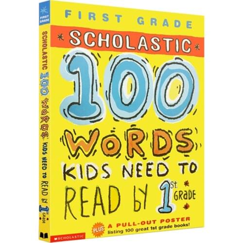 Original English 100 Words kids need to read by 1st grade American Primary School keyword vocabulary reading exercise workbook