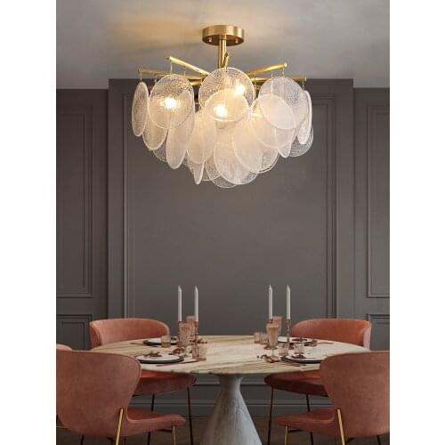 Postmodern light luxury chandelier home living room bedroom simple personality creative bubble glass lamp