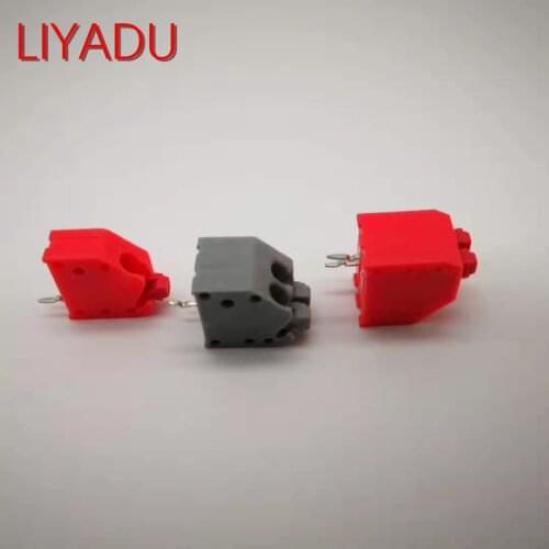 100PCS/LOT KF250-2P KF250-1P Fast connection spring type PCB connection terminal 3.5mm spacing