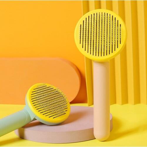 Cat Comb To Float Hair Round Handle Needle Comb Open Knot Dog Hair Comb Cat Pet Dog Comb Hair Brush