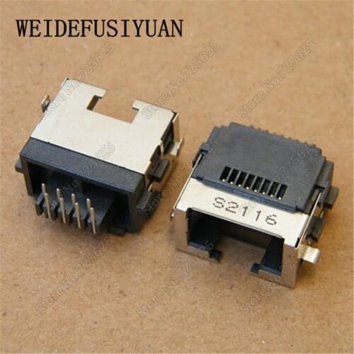 10pcs/lot Laptop RJ45 connector LAN Jack ethernet port For ASUS X43 X43B X43E X43SA X43SD X43SJ X43SM X43SV