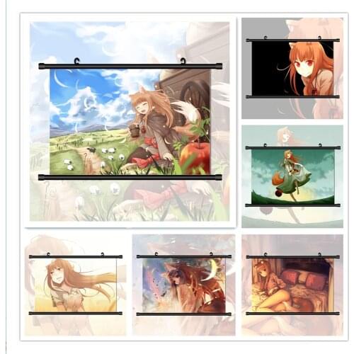 WTQ Spice and Wolf Horo Anime Manga HD Print Retro Posters Canvas Painting Anime Posters Wall Decor Wall Art Picture Home Decor