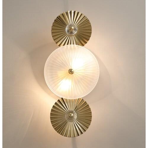 Nordic Luxury LED Wall Lamps For Restaurant Living Room Bedroom Modern Creative Indoor Corridor Two Heads Decorative Luminaire