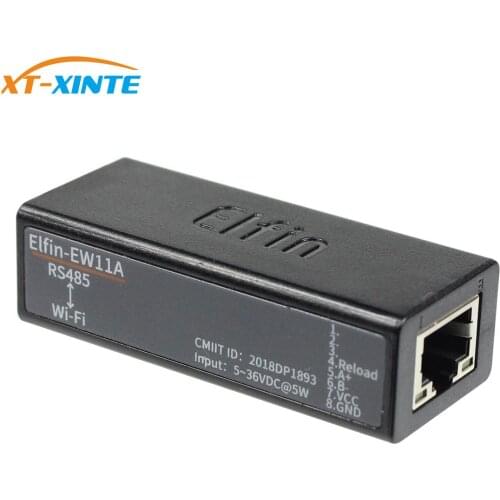 Serial Port RS485 to WiFi Device Server Module Elfin-EW11A Support TCP/IP Telnet Modbus TCP Protocol Data Transfer via WiFi