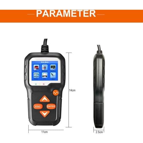 KW650 Battery Tester 12V 6V Car Motorcycle Battery System Analyzer 2000CCA Charging Cranking Test Tools for The Car Accessories